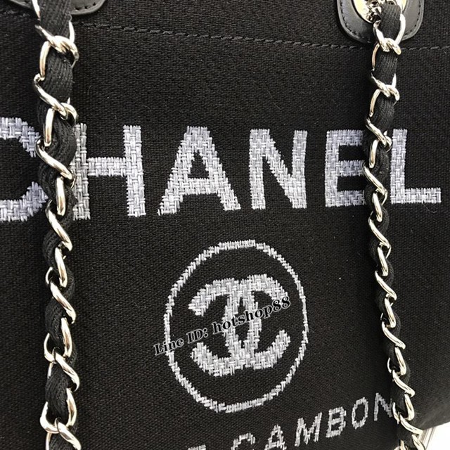 CHANEL女包 最新牛仔購物袋沙灘包 原單對版正品 經典新配色 對版刺繡LOGO 香奈兒手提袋 chanel單肩包 djc1603